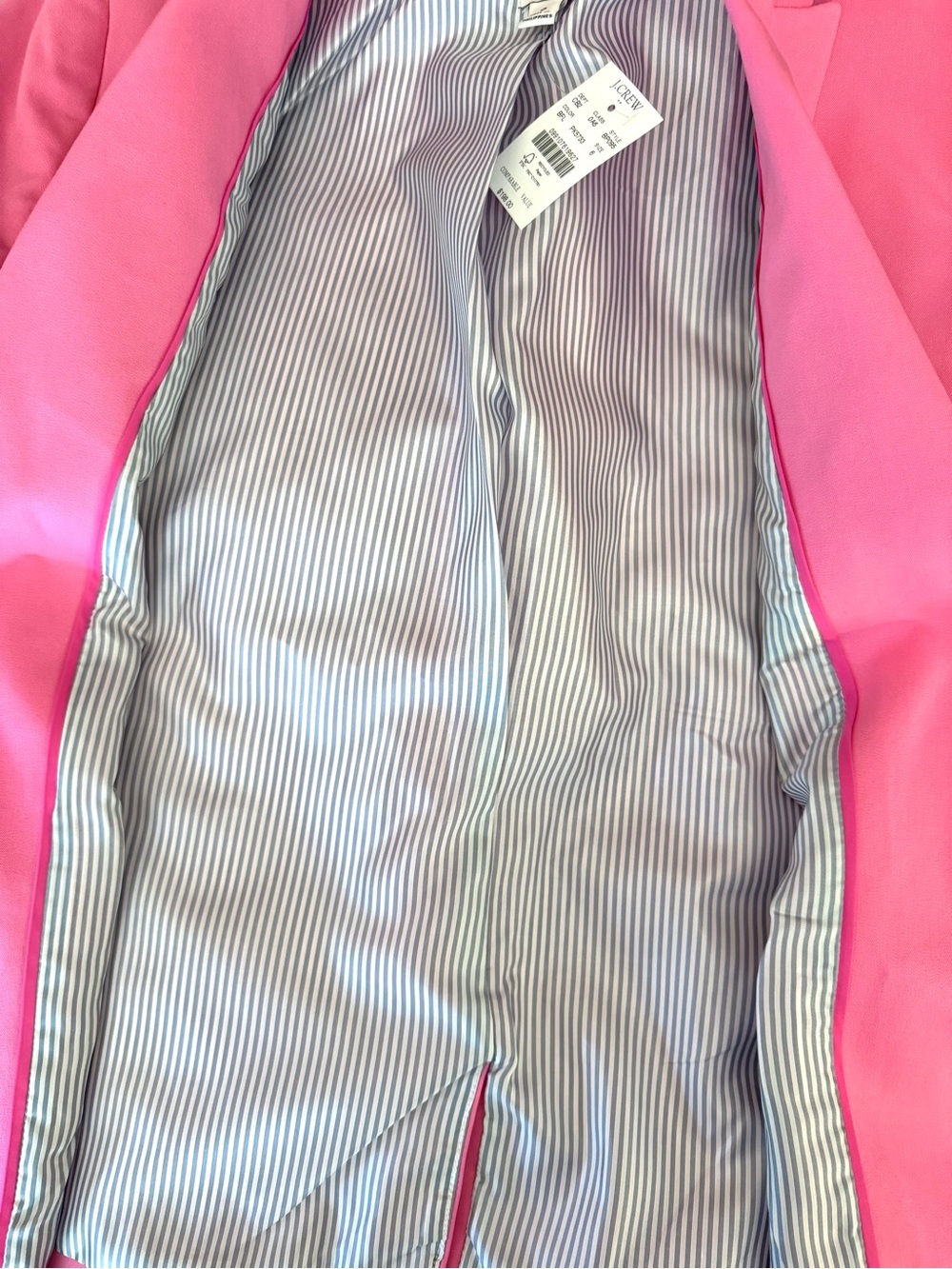 J. Crew Pink Tailored 2 Button Blazer Jacket  Pink 6 new $198 - Picture 8 of 8